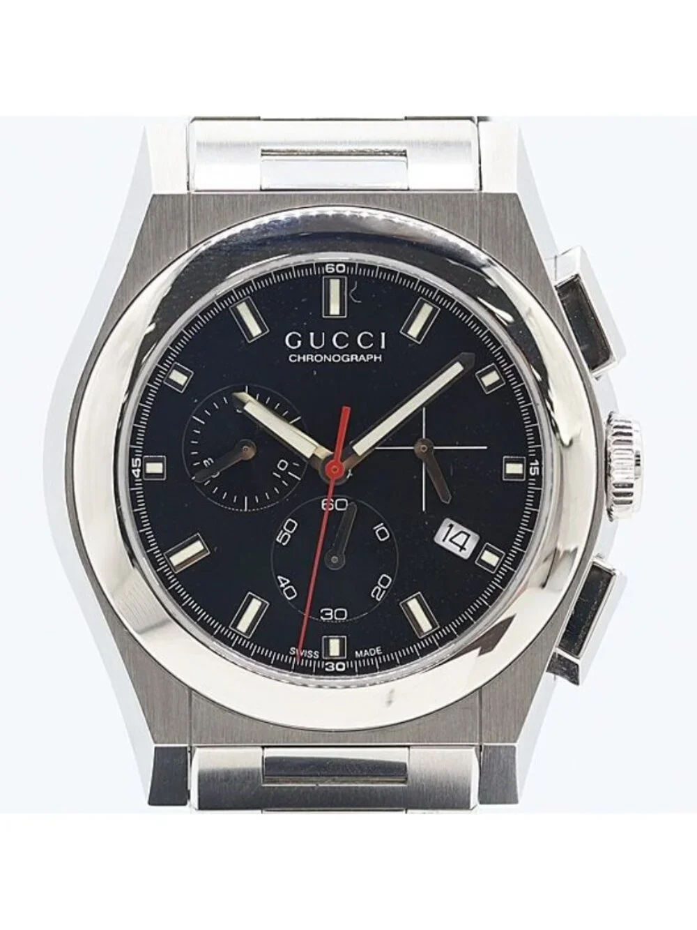Gucci Pantheon 115.2 Chrono Date Navy Dial Watch